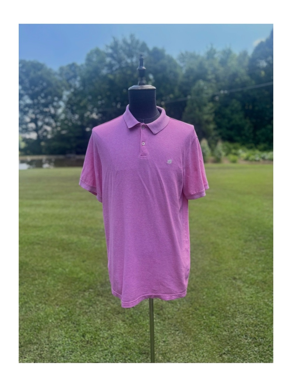 Banana Republic Men’s Cotton Pink Short-Sleeve Polo Size XL